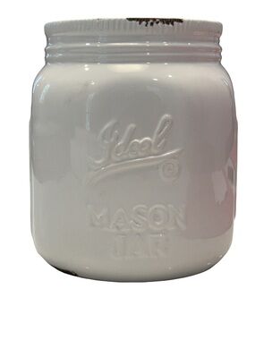 Apropos Home Collection Mason Jar Ceramic Utensil Crock Utensil Holder Antique